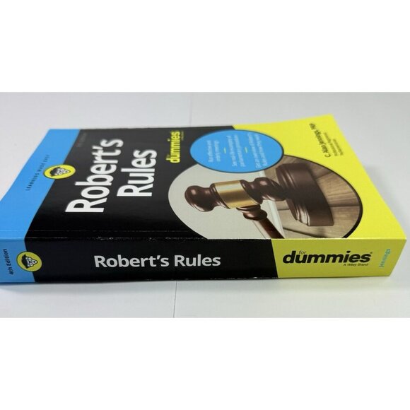 Robert's Rules for Dummies 4th Ed. by C. Alan Jennings PAPERBACK BOOK - Picture 5 of 12